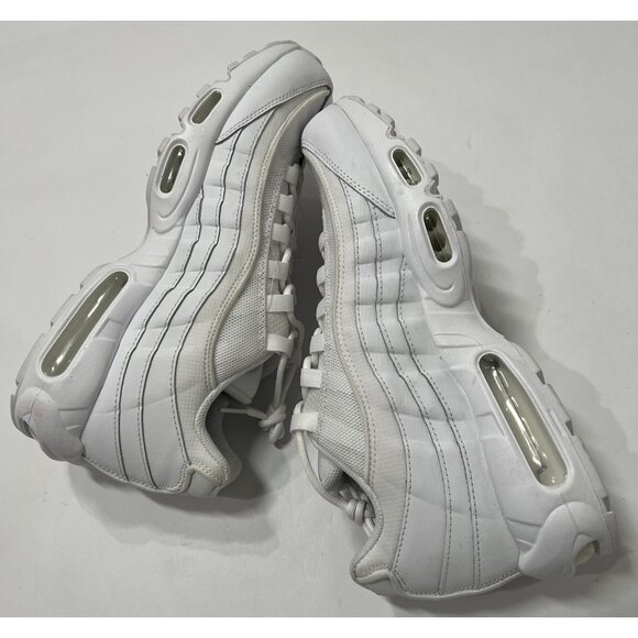 Nike Air Max 95 Essential Sneakers in White Grey Fog - Picture 6 of 8